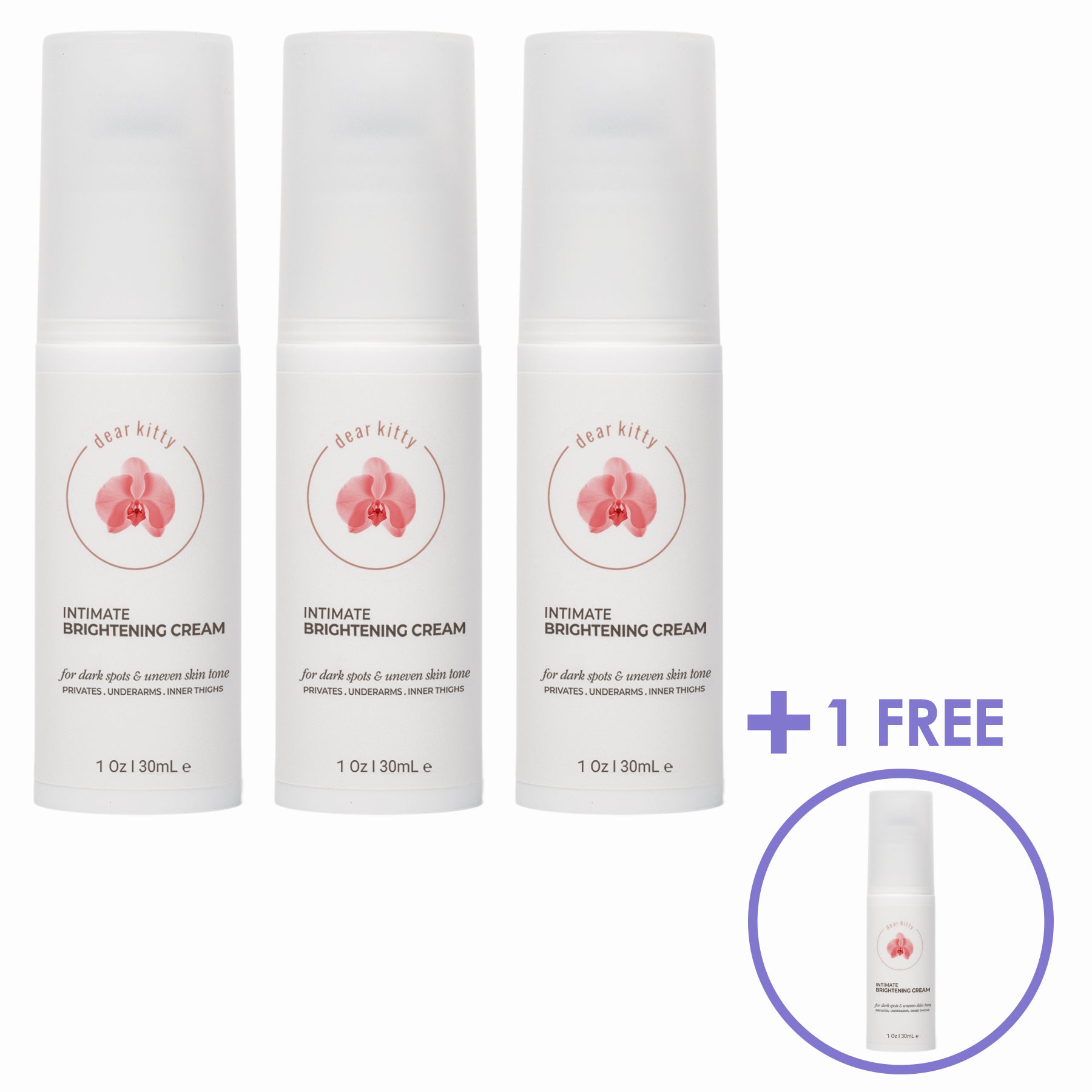 Intimate Brightening Cream 3+1 free